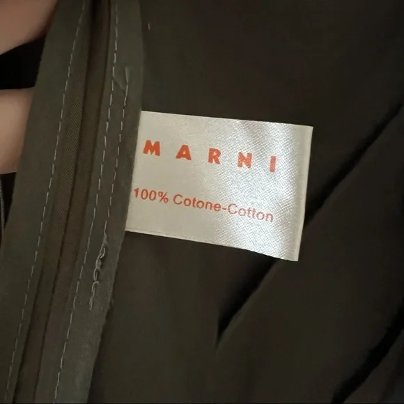MARNI khaki cotton parka - Picture 5 of 6